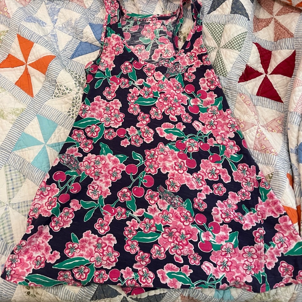 Lilly Pulitzer Breezie Cherry  Cotton tank Size Medium